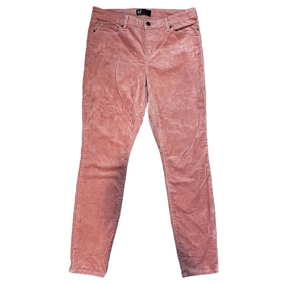 Women’s Gap Pink Skinny Corduroy Pants Size 10/30 - Picture 2 of 7